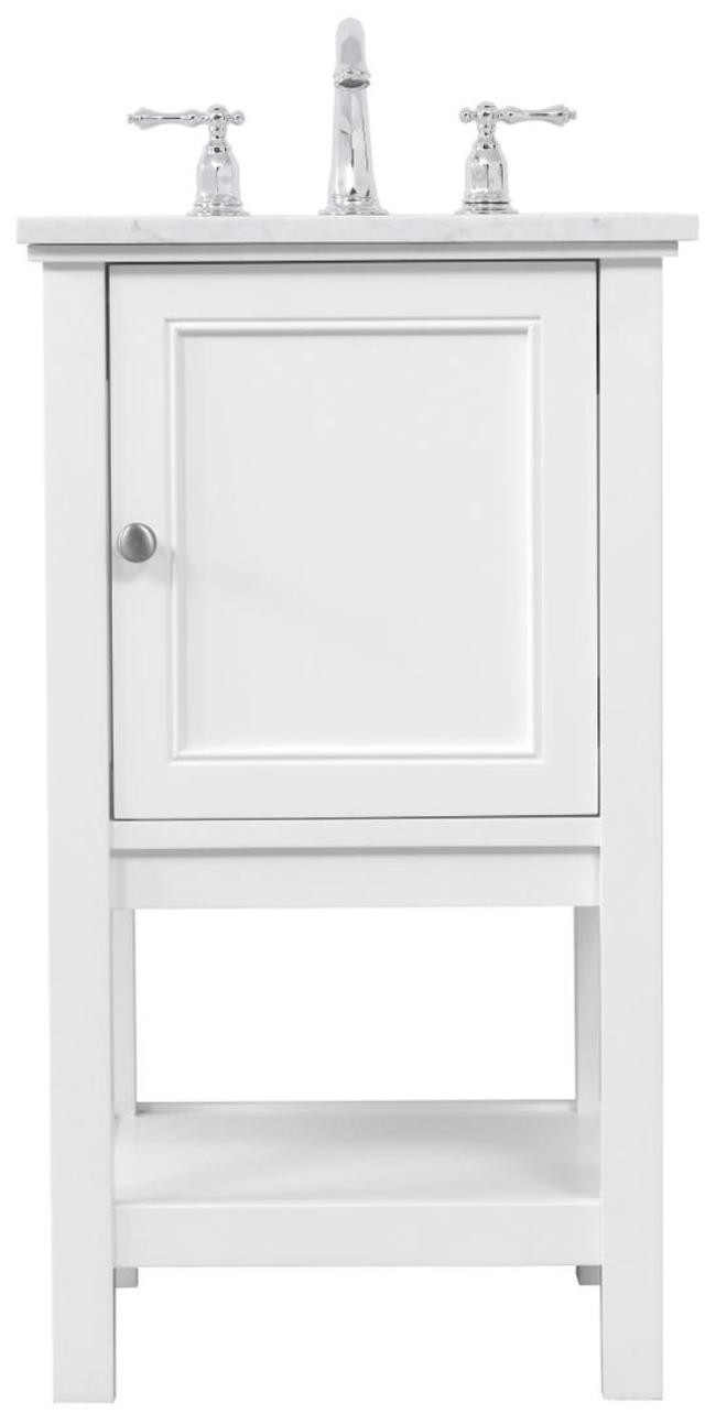 Elegant Lighting VF27019 Metropolis 18″ – White