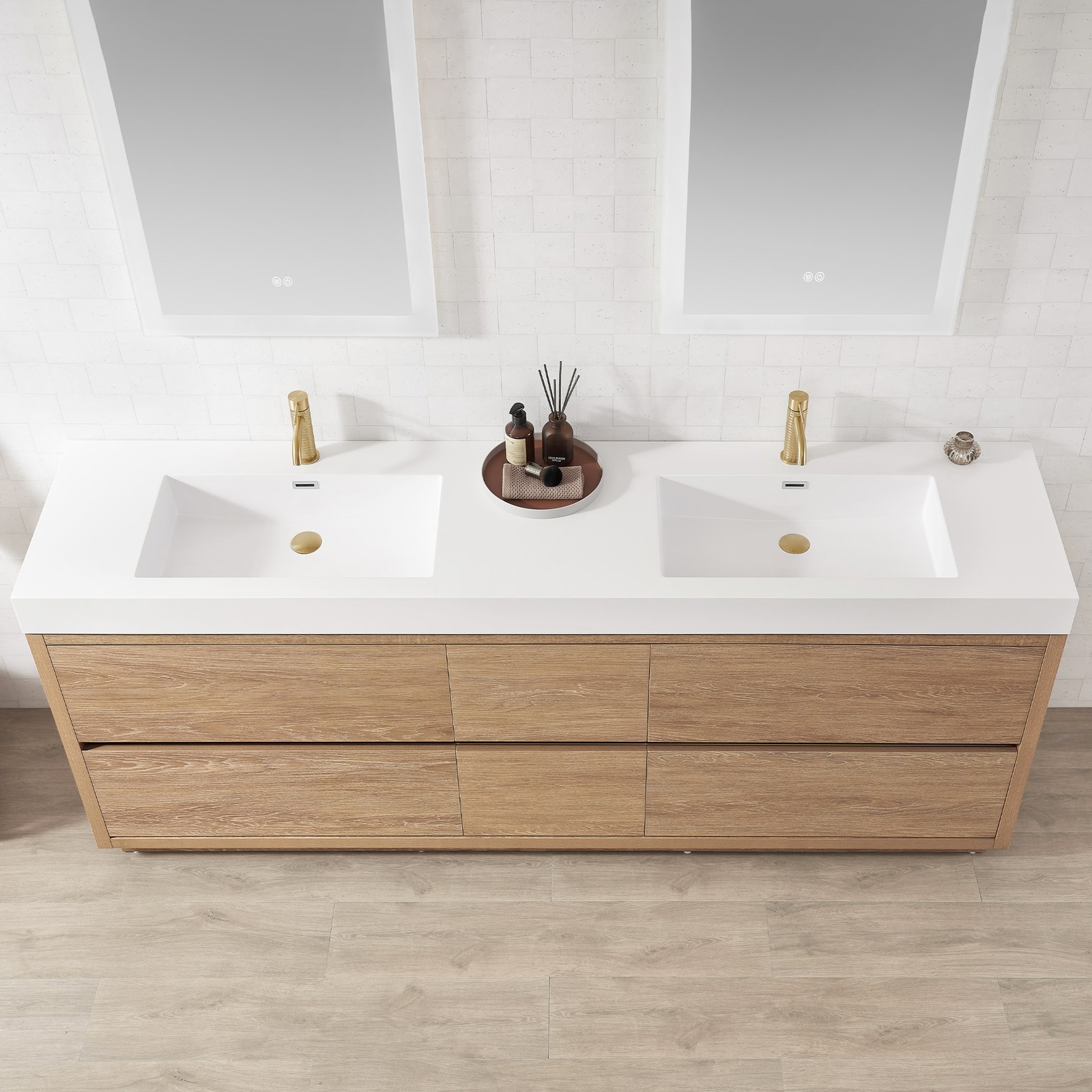 Miseno MV-HUES84-WHT-NM Huesca 84″ – North American Oak