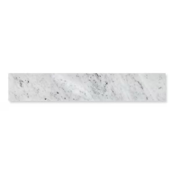 Ariel 21 in. W Carrara White Marble Vanity Sidesplash in White AL-CW- SIDESPLASH