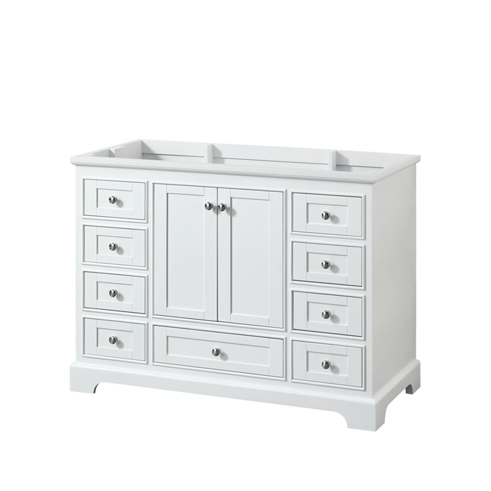 Wyndham Collection WCS202048SCXSXXMXX Deborah 47-1/4″ – White / Polished Chrome