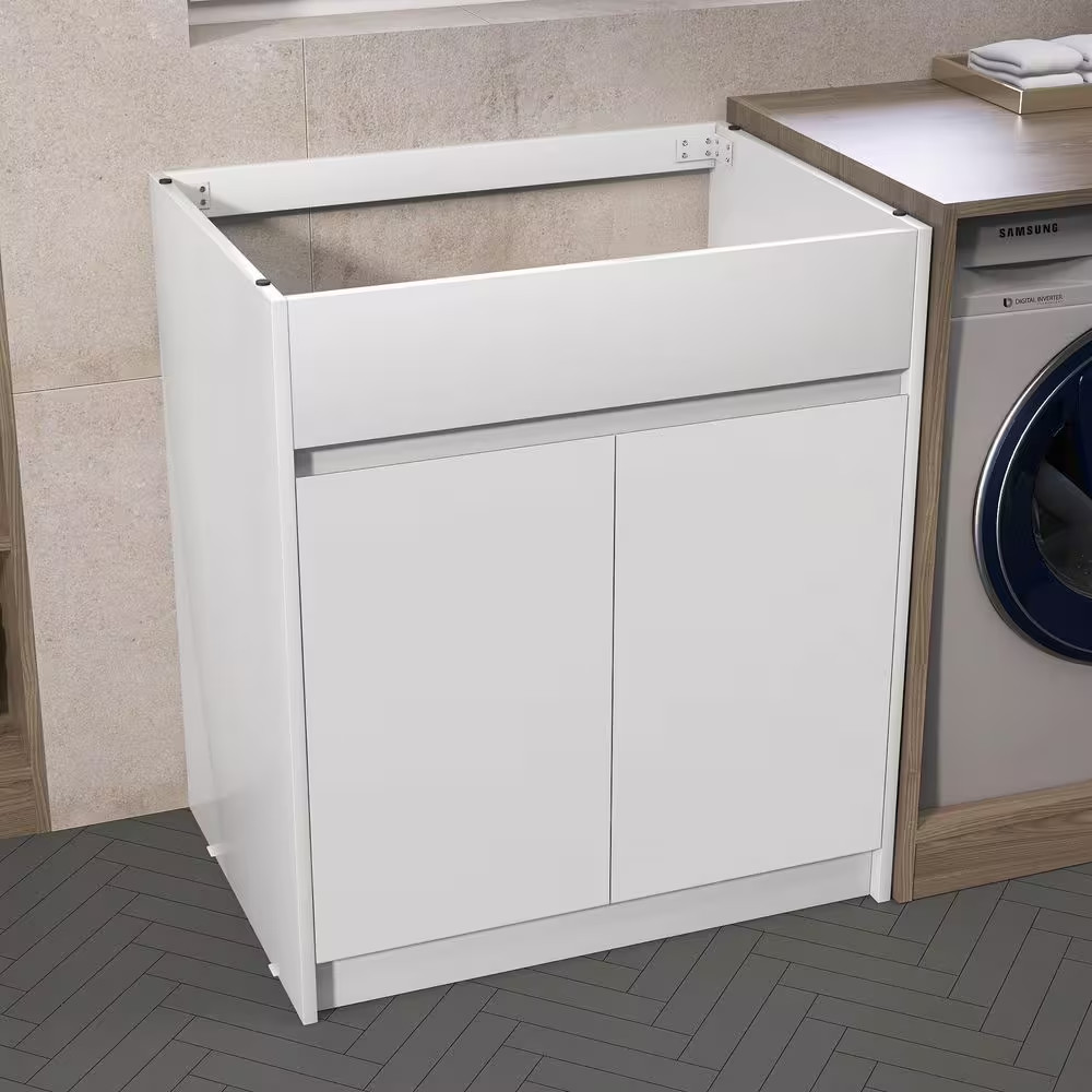 Lau 29.5 In. Wx 21.5 In.Dx 34 In.H Freestanding Bath Vanity Cabinet without Top
