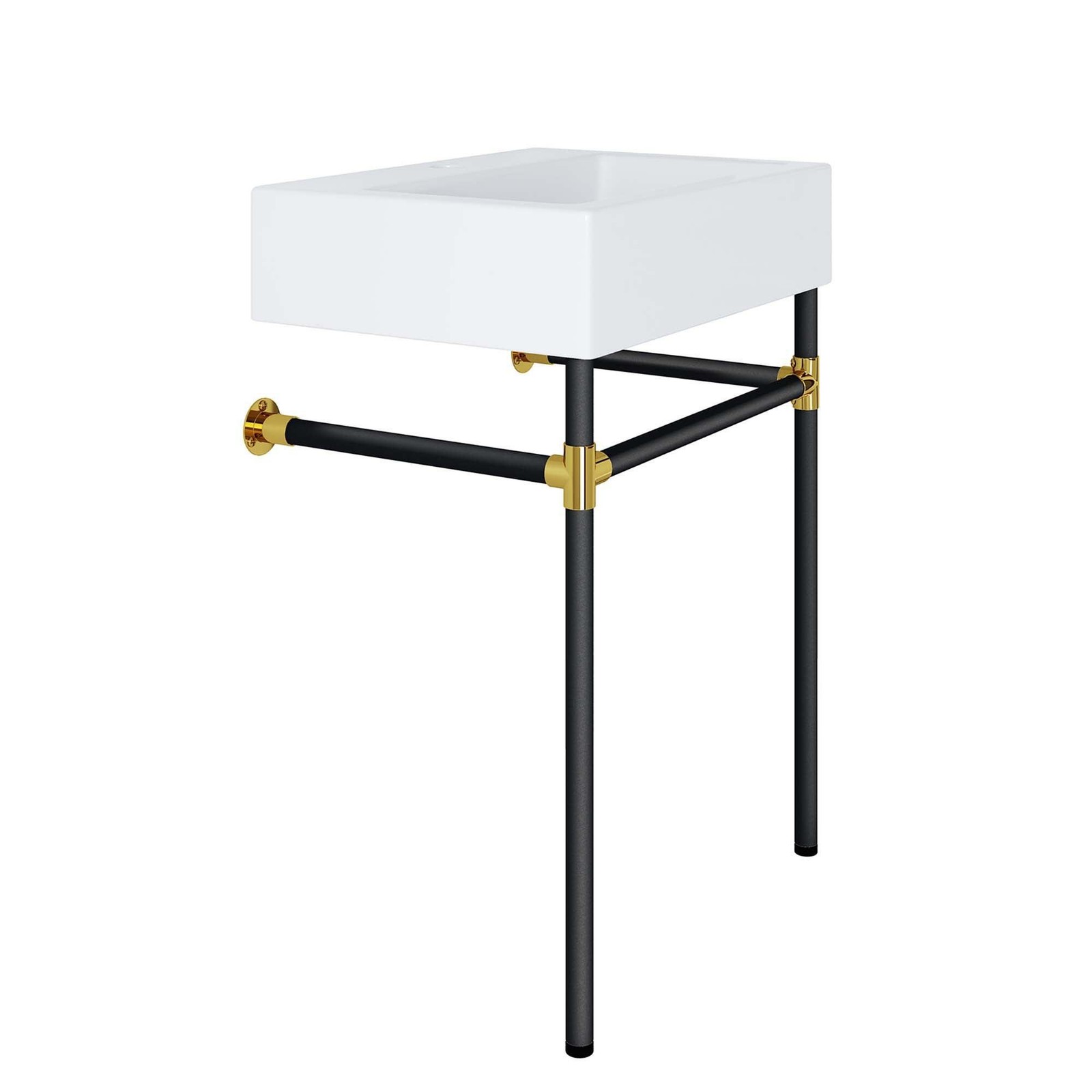 Redeem 24″ Wall-Mount Black Stainless Steel Bathroom Vanity