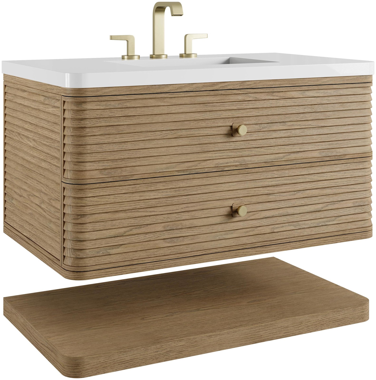 James Martin Vanities D640-V36-WWZ Allamari 36″ Wall Mounted – Dune Mist