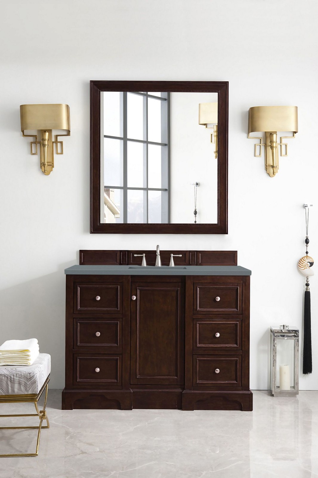 James Martin Vanities 825-V48-3CBL De Soto 48″ – White