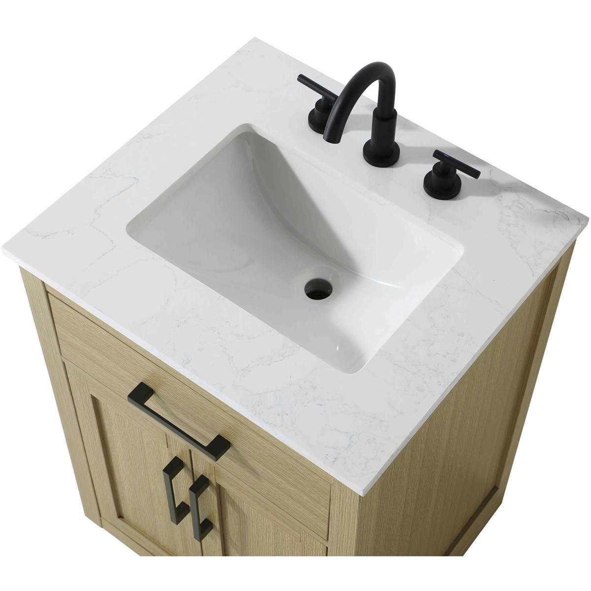 Elegant Lighting VF29724MHB Alden Vanity Honey Brown