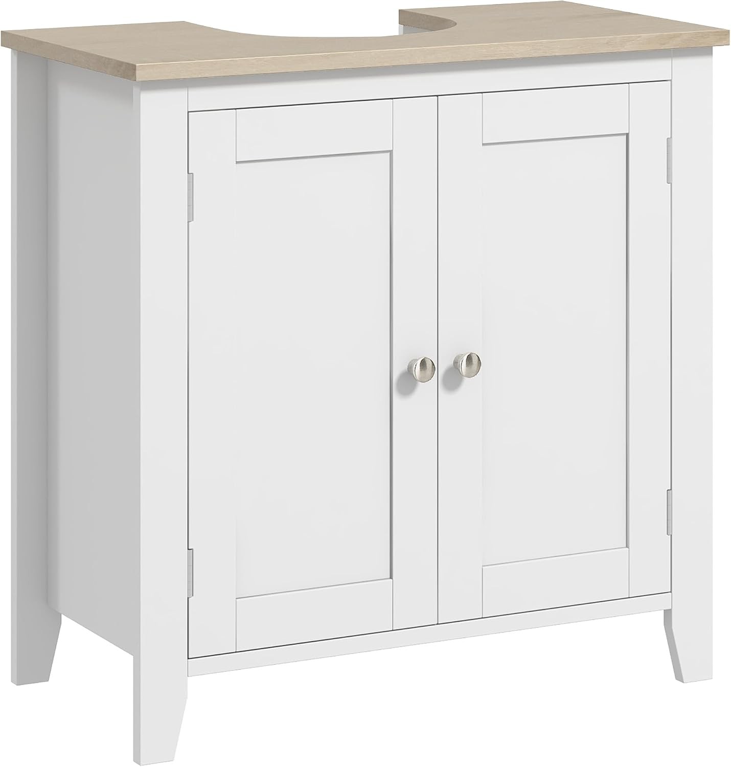 Pedestal Sink Storage Cabinet Under Sink Cabinet W/ U-Shape & Adjustable