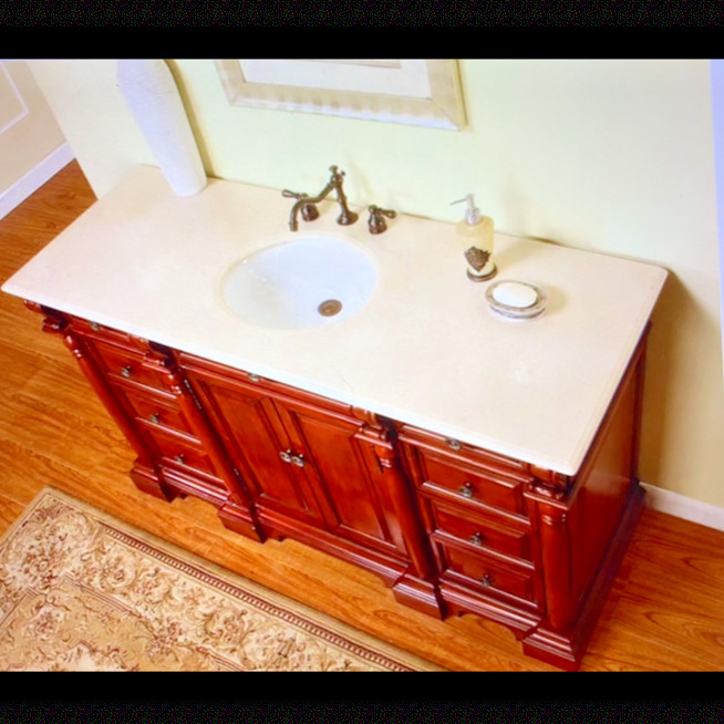 62’ single vanity