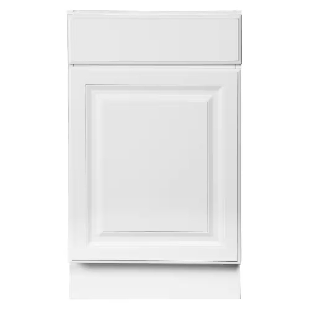 Wyndham 18 In. 1-Door Bath Vanity Cabinet Only in White (Ready to Assemble)
