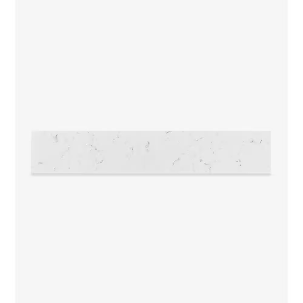 21 In. Carrara White Quartz Vanity Sidesplash in White