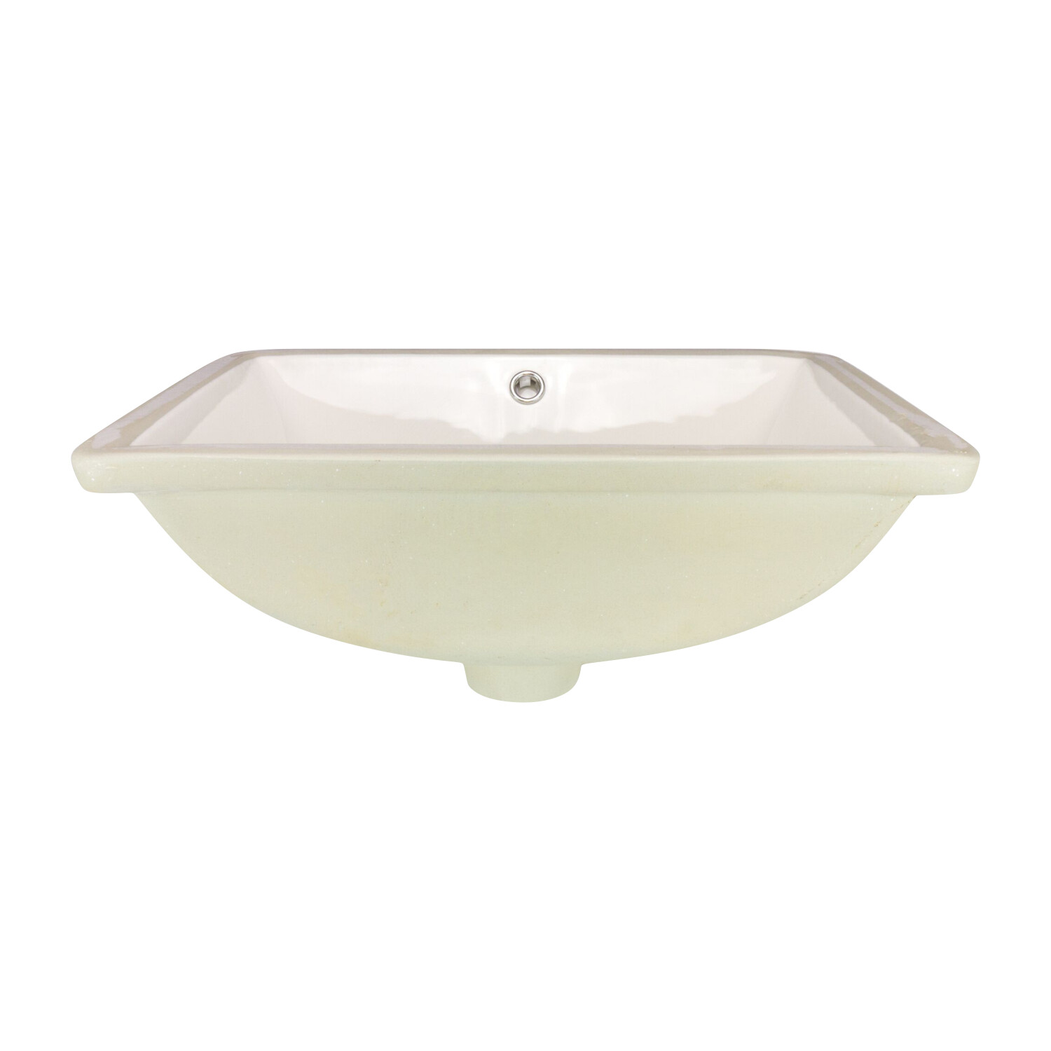 Cenote Rectangular Undermount Bathroom Sink 20-1/4″ x 15-1/4″ Ivory Porcelain