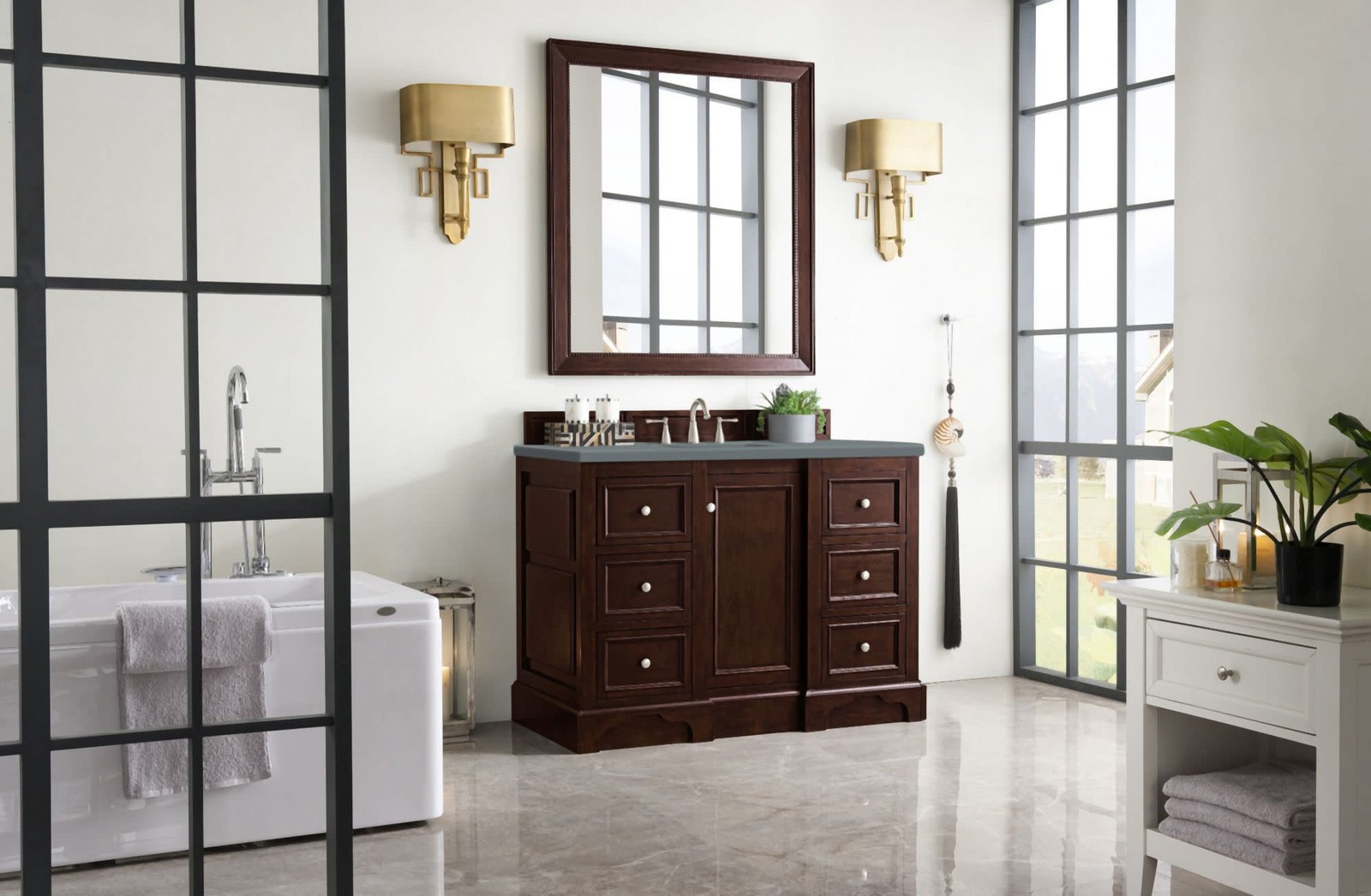 James Martin Vanities 825-V48-3CBL De Soto 48″ – White