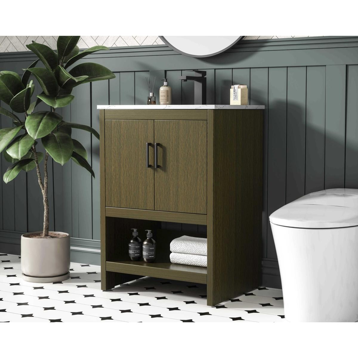 Elegant Lighting VF25224MCB Ira Vanity Chestnut Brown