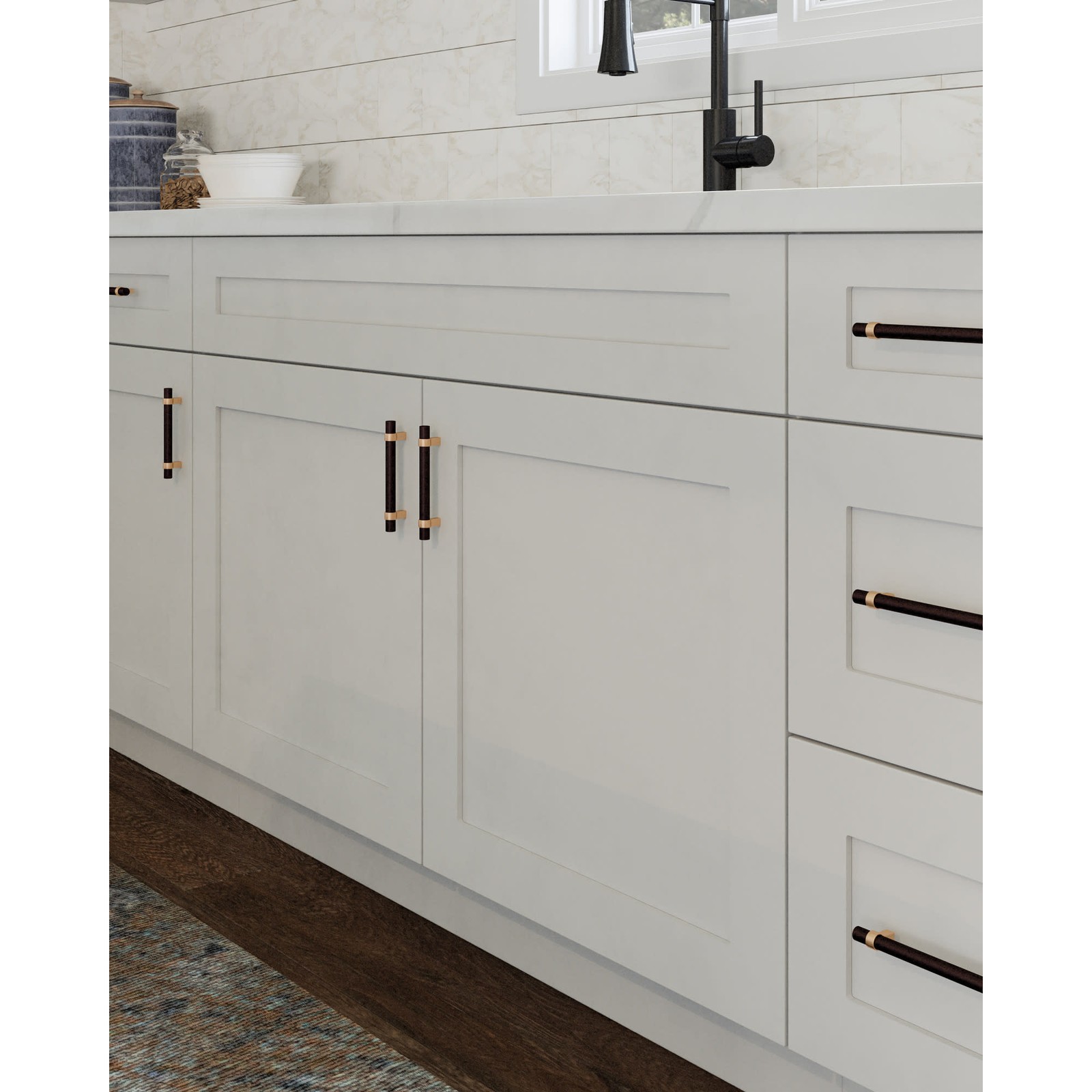 Design House 561415 Brookings 42″W x 34-1/2″H Double Door Base – White