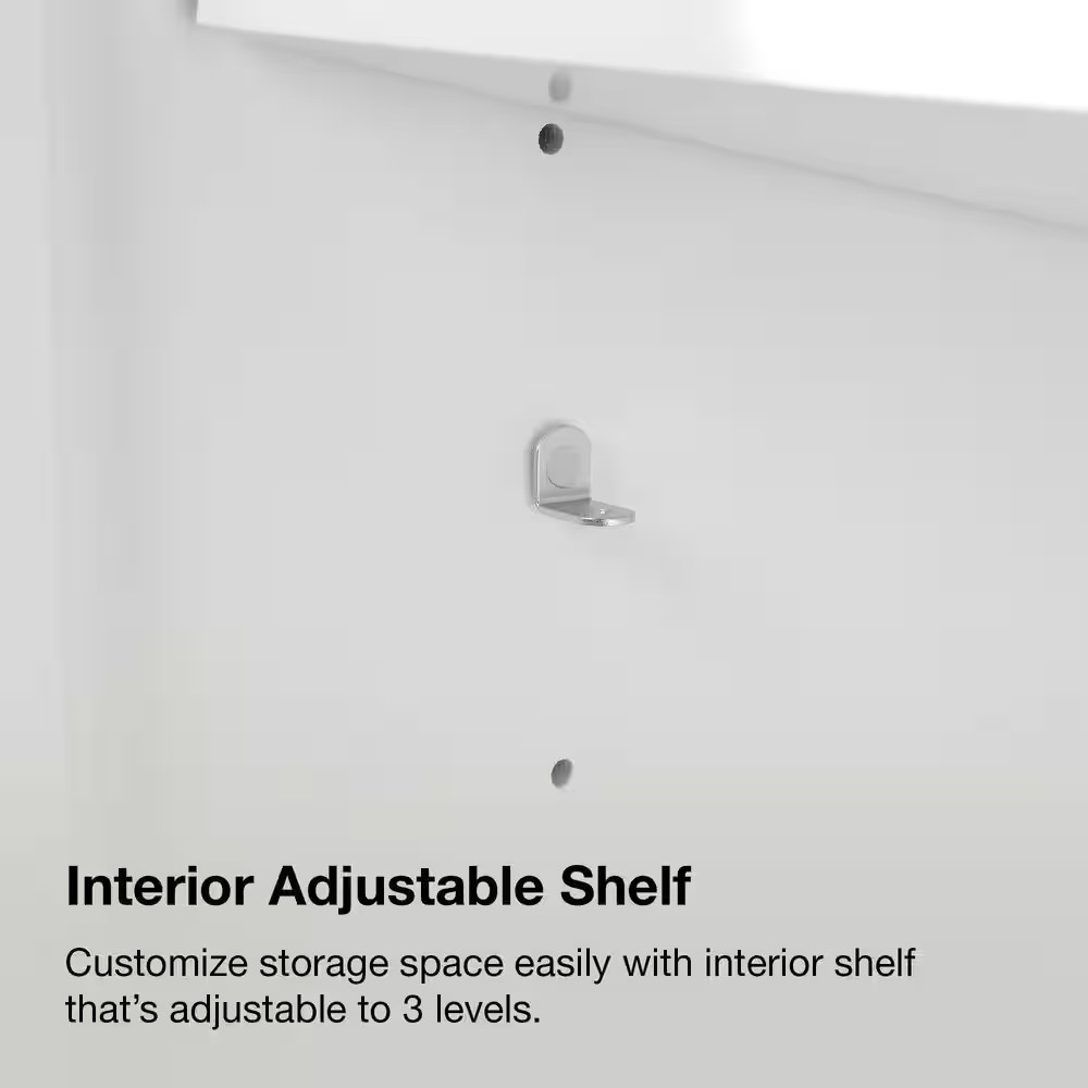 Tupelo 24 In. Single Sink Freestanding White Bath Vanity with White Engineered S