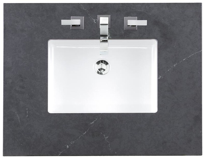 James Martin Vanities 050-S30 30″ Ceramic and Stone Composite – Charcoal