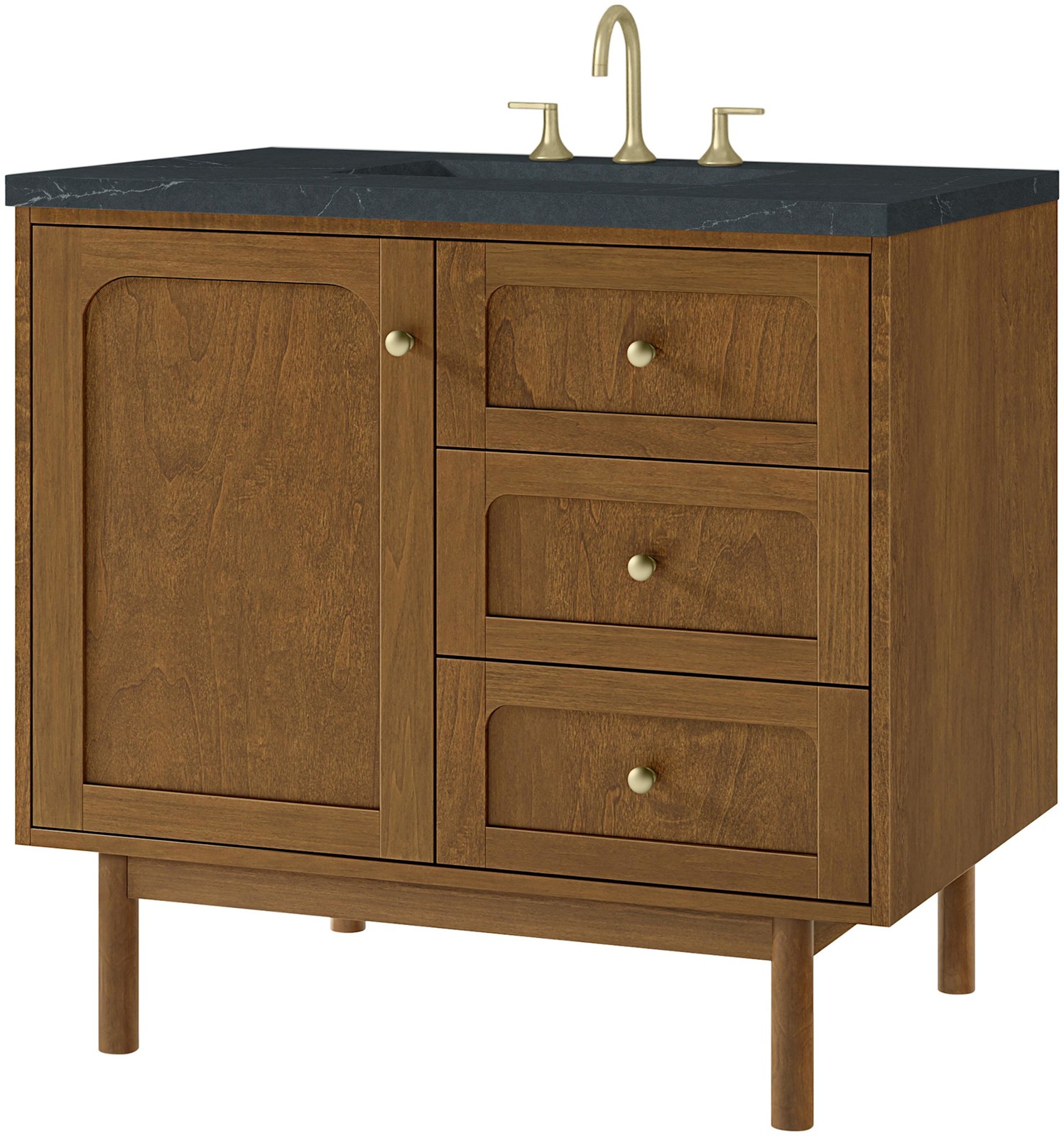 James Martin Vanities 545-V36-3CSP Laurent 36″ Single Basin – Light Natural Oak