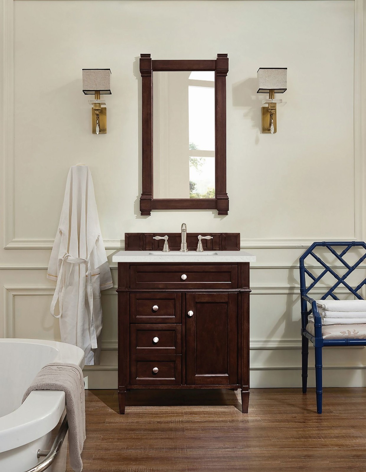 James Martin Vanities 650-V30-3LDL Brittany 30″ Single Basin – Black