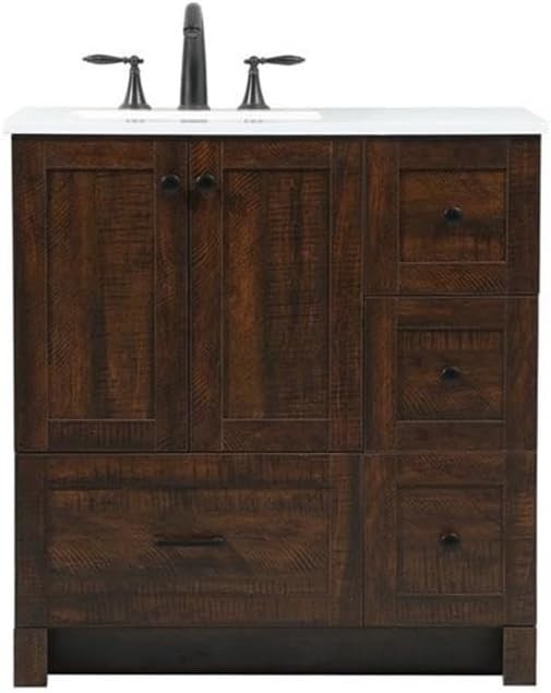 Elegant Kitchen and Bath – VF2832EX – 32 Inch Single Bathroom Vanity in Expresso
