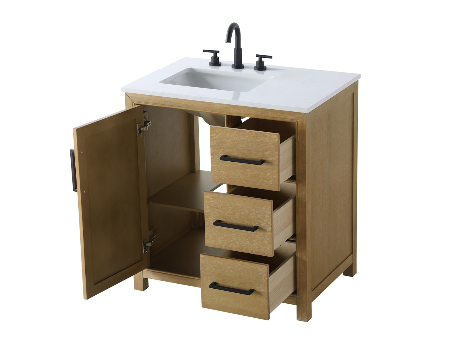 Elegant Lighting VF29532 Alina 32″ – Hazel Oak
