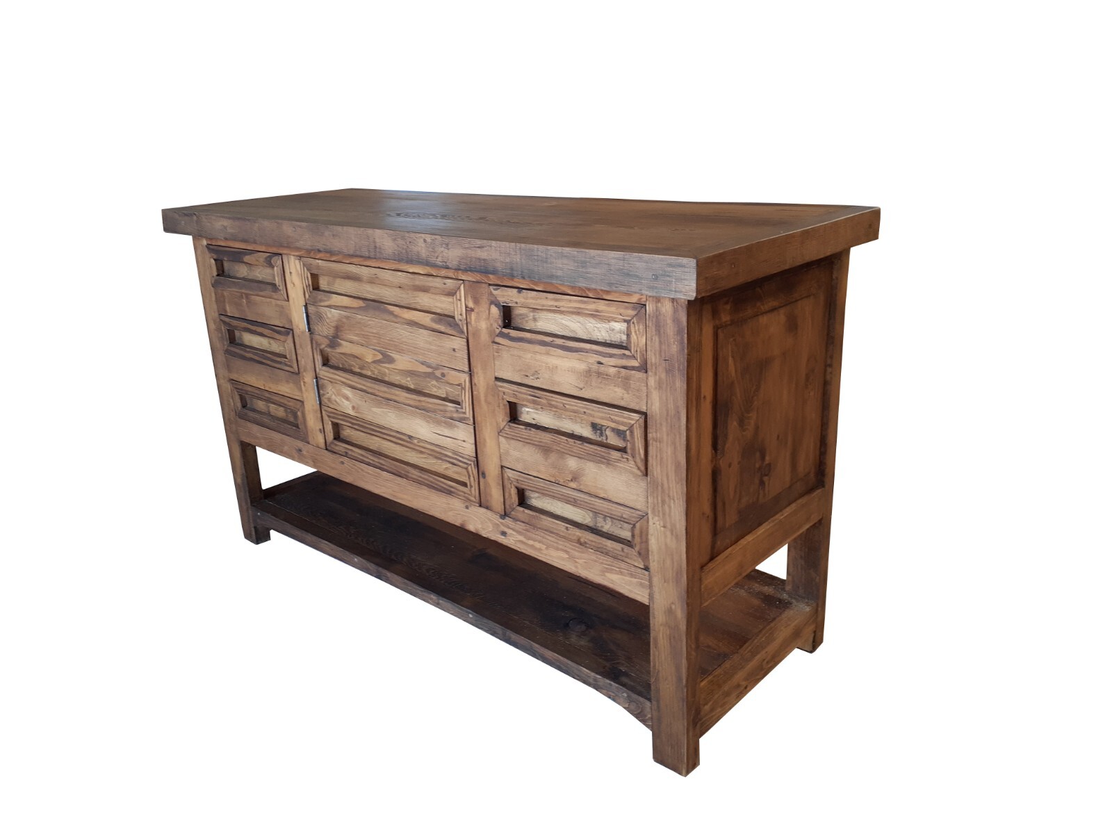 Wilcox Rustic Reclaimed Wood Bathroom Vanity