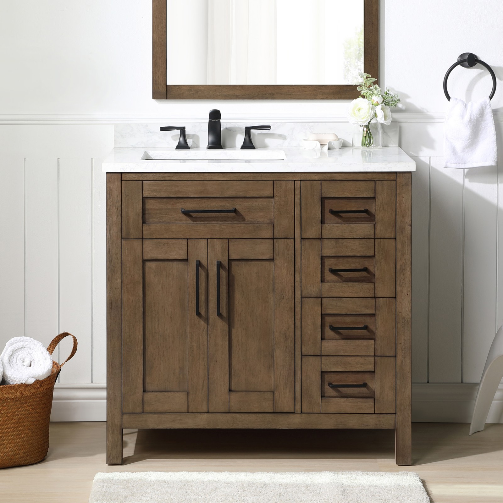 Ove Decors 15VKC-TAHB36 M Tahoe 36″ – Almond Latte / Marble Top
