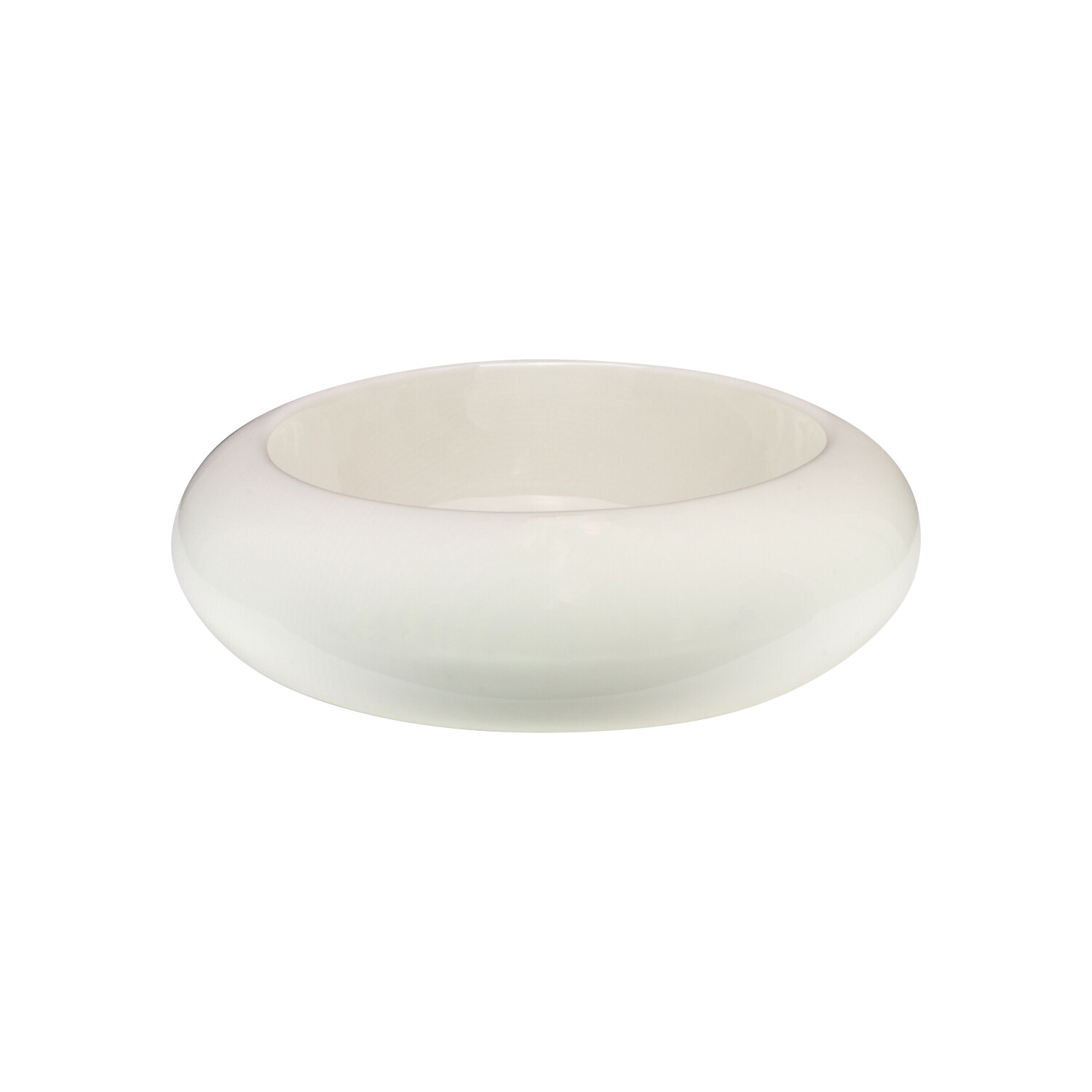 Rok Halo Round Shaped Vessel Bathroom Sink, 18-1/2″ Diameter, Ivory Porcelain