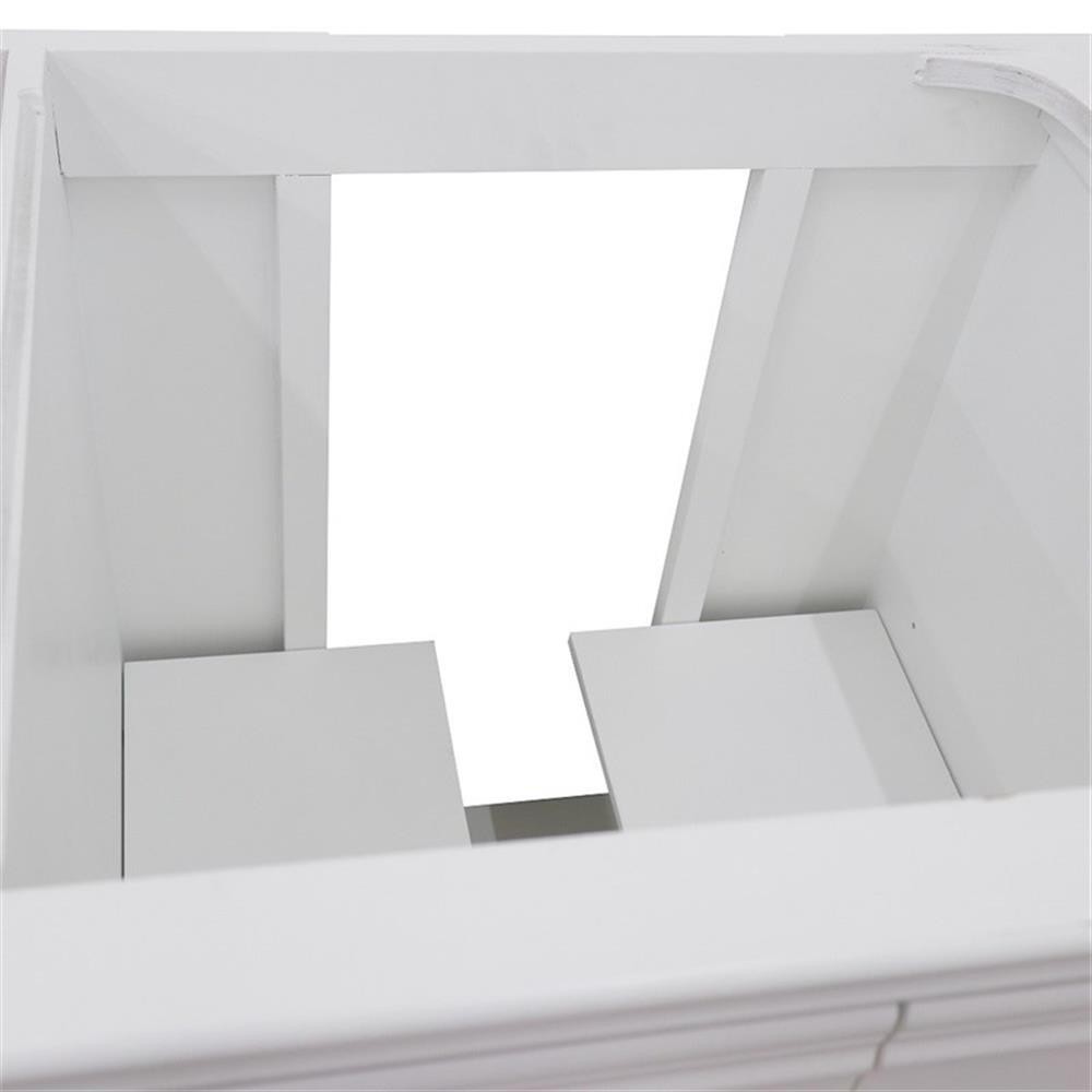 36 in. Single Wooden Vanity White Finish Right Door Cabinet Only
