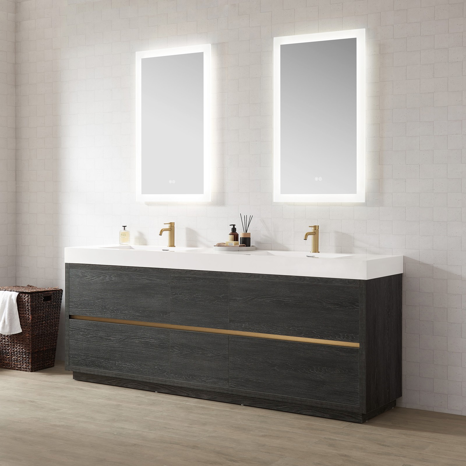Miseno MV-HUES84-WHT-NM Huesca 84″ – North American Oak