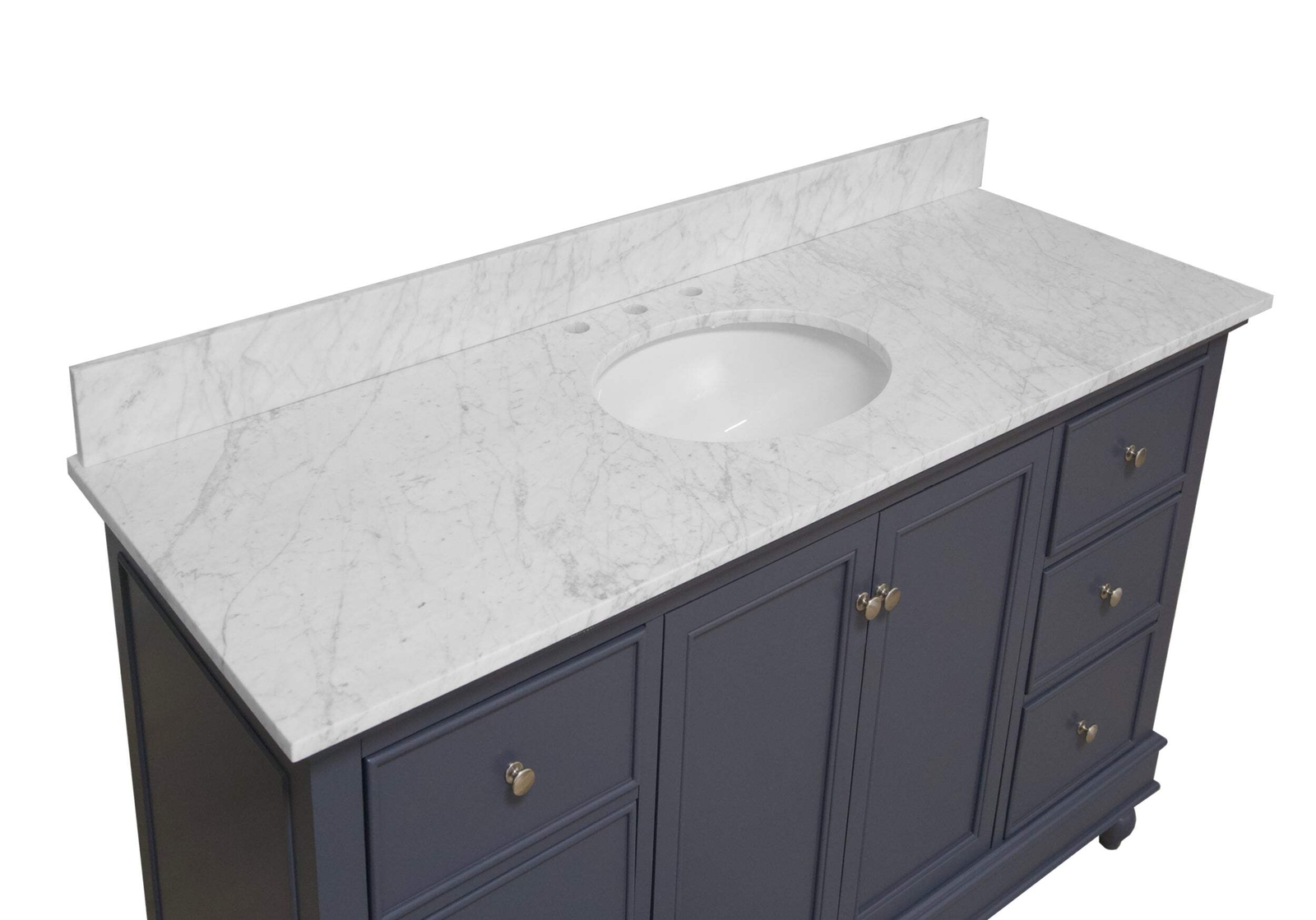 Bella 48-inch Vanity with Carrara Marble Top
