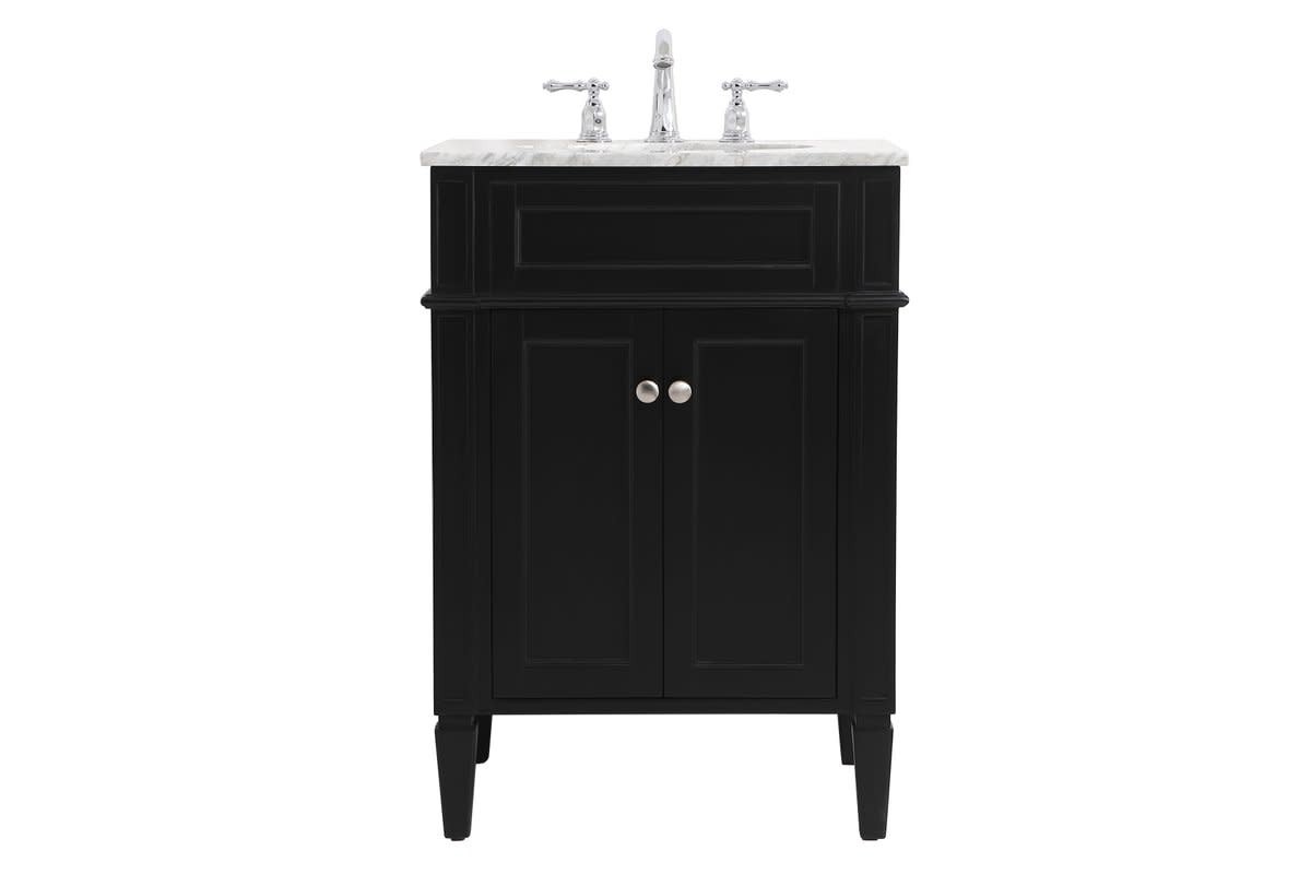 Elegant Lighting VF12524 Park Avenue 24″ – Black