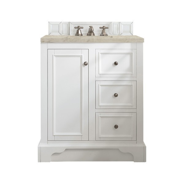 30″ James Martin De Soto 825-V30-BW-3TJR Vanity Cabinet Tajnar Eclos Top