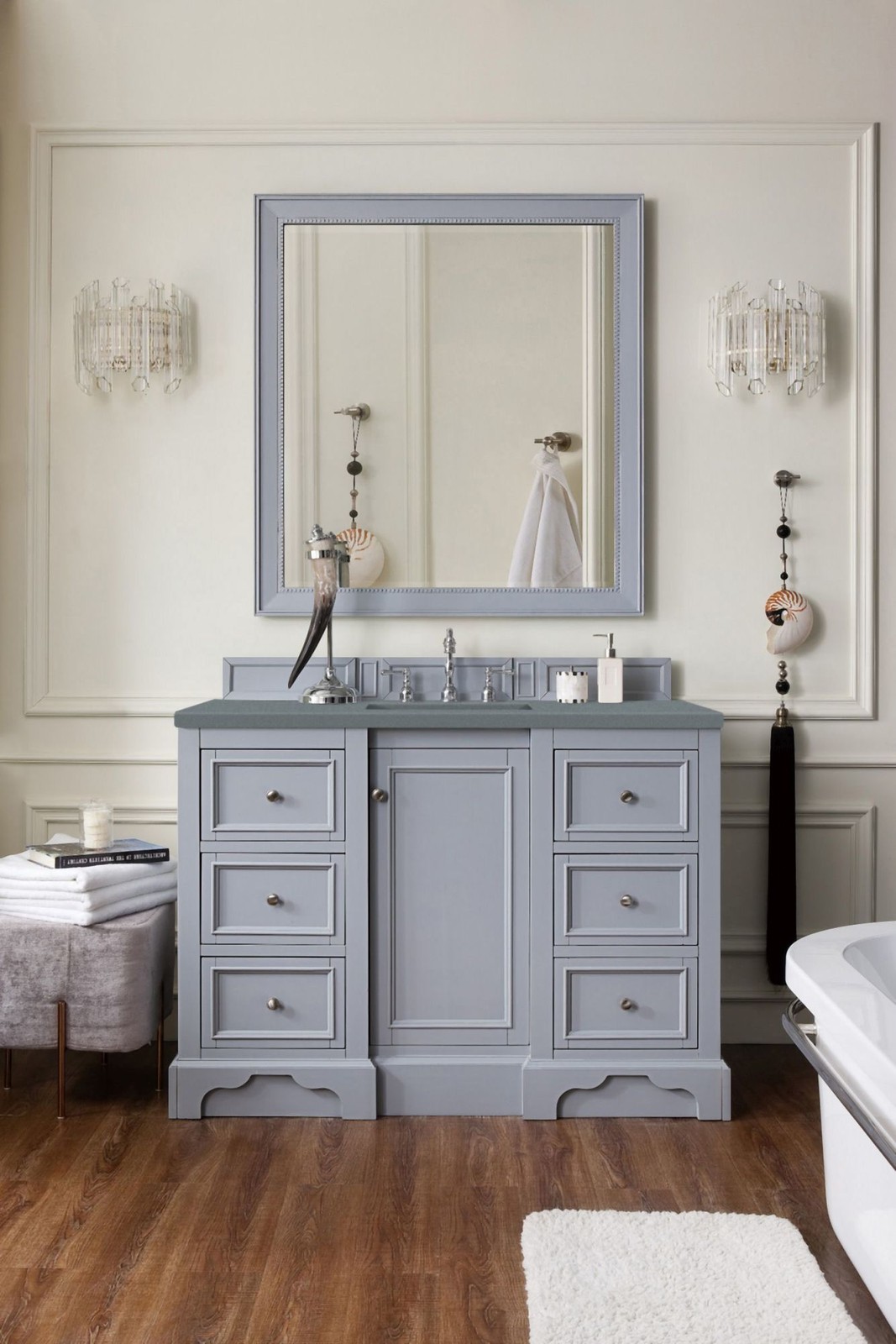 James Martin Vanities 825-V48-3CBL De Soto 48″ – White