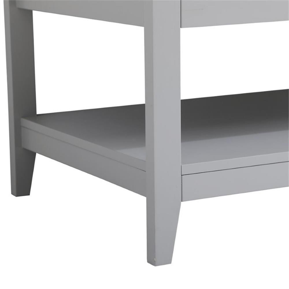 Elegant Decor Aubrey 48″ Single Quartz Top Bathroom Vanity in Gray