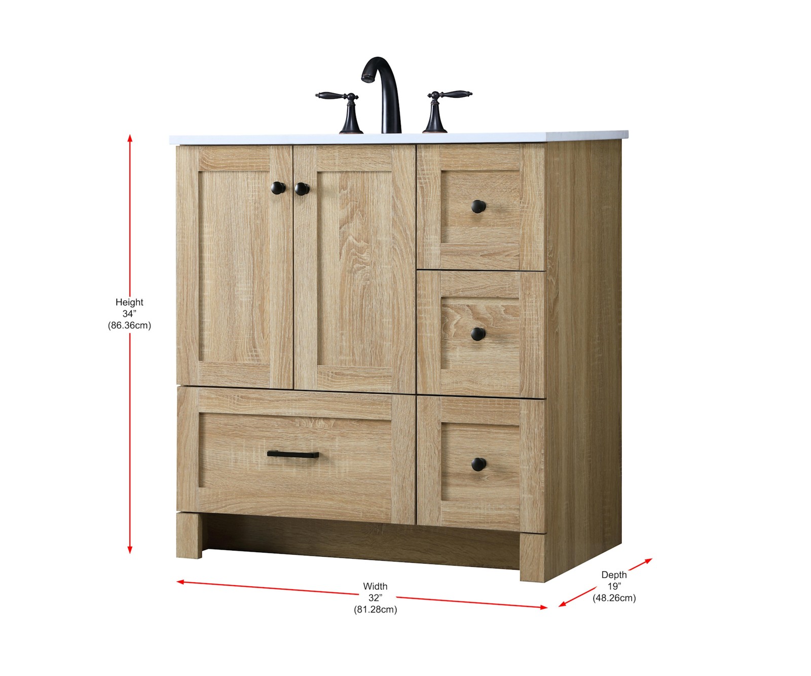 Elegant Lighting VF2832 Soma 32″ – Expresso
