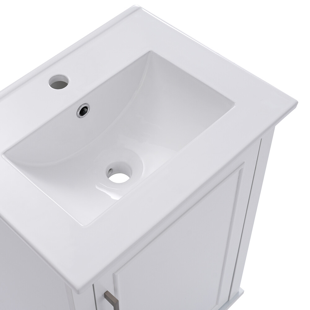 20 Inch Bathroom Vanity Modern Small Bathroom Vanity Cabinet With Ceramic Basin