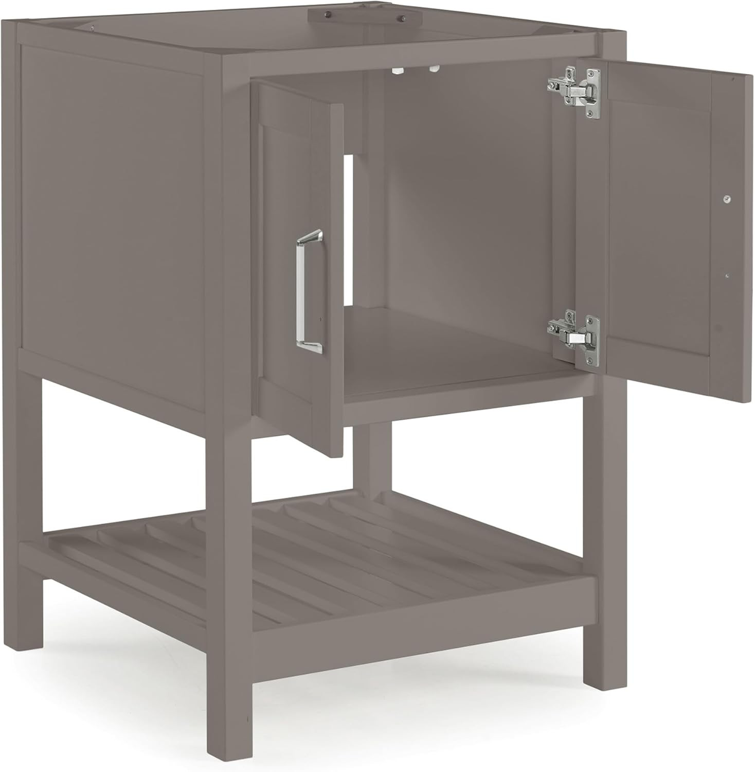 24″ Gray Bennet Bathroom Vanity Cabinet with Soft-Close Shaker Doors