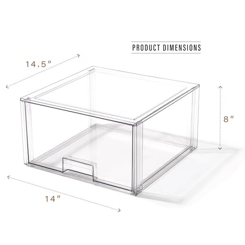 | Stackable Storage Drawers – Clear | THE CRATE COLLECTION | Tall X-Large