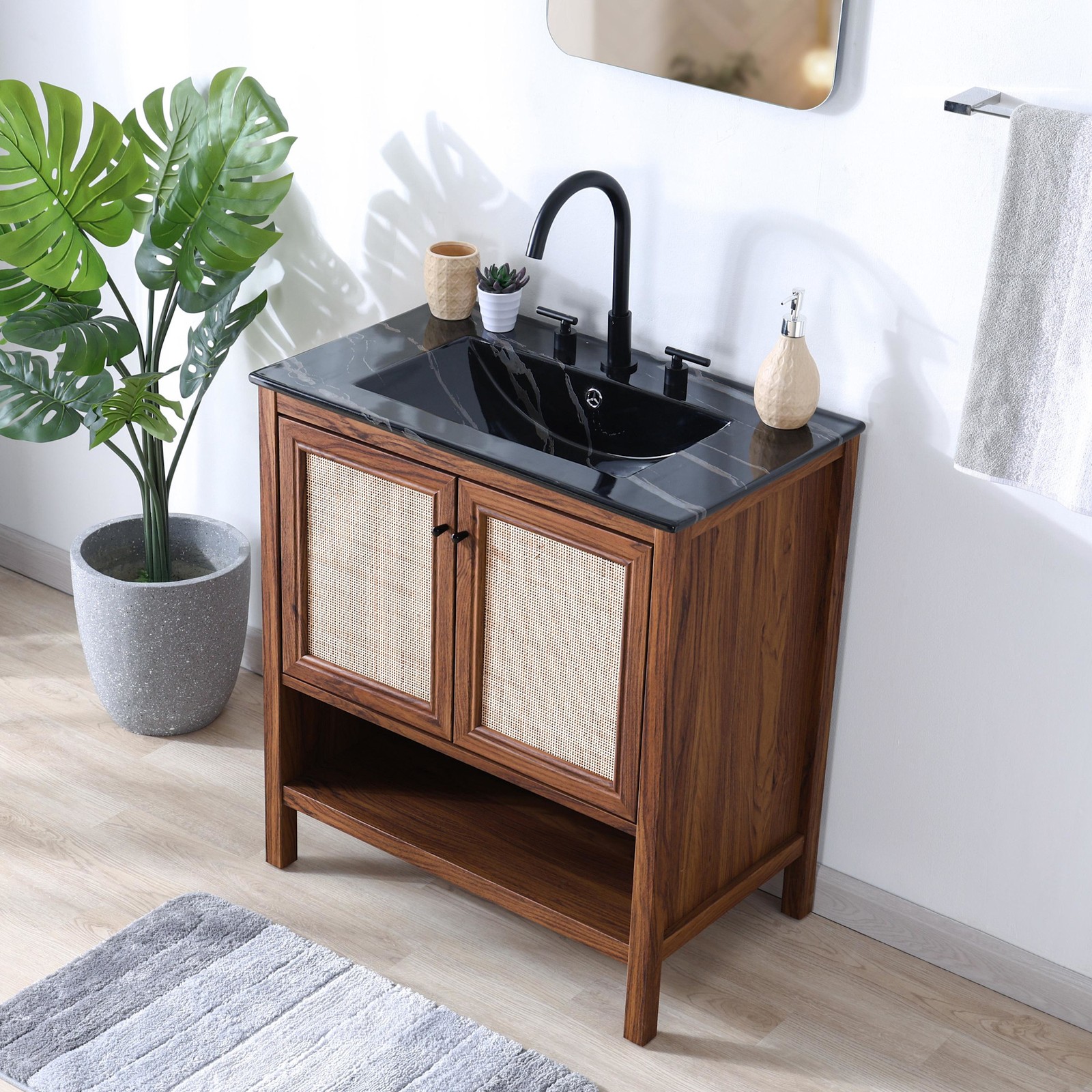 JONATHAN Y Lighting VAN1024 Jasper 29″ Single – Wood