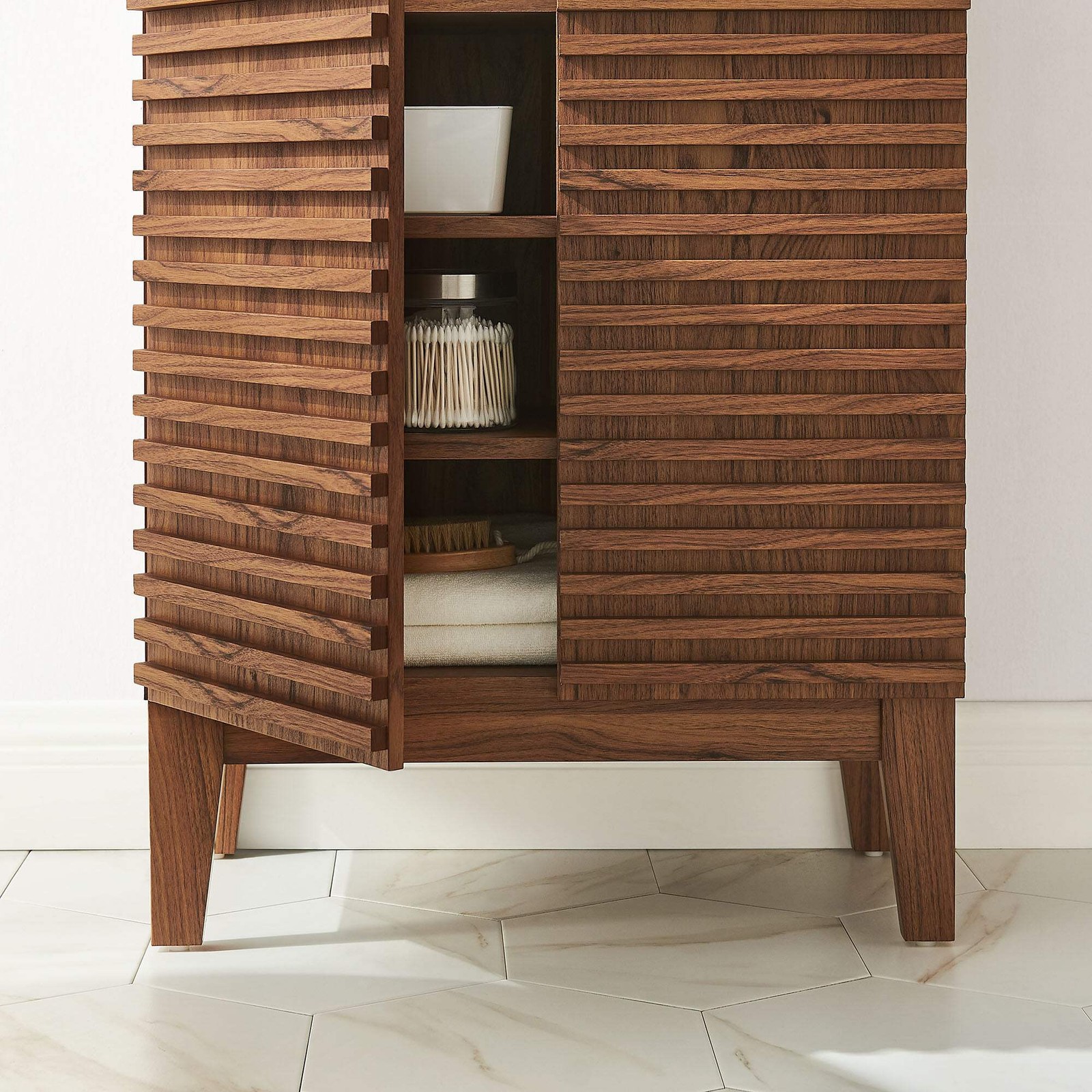 Render Freestanding Bathroom Storage Cabinet