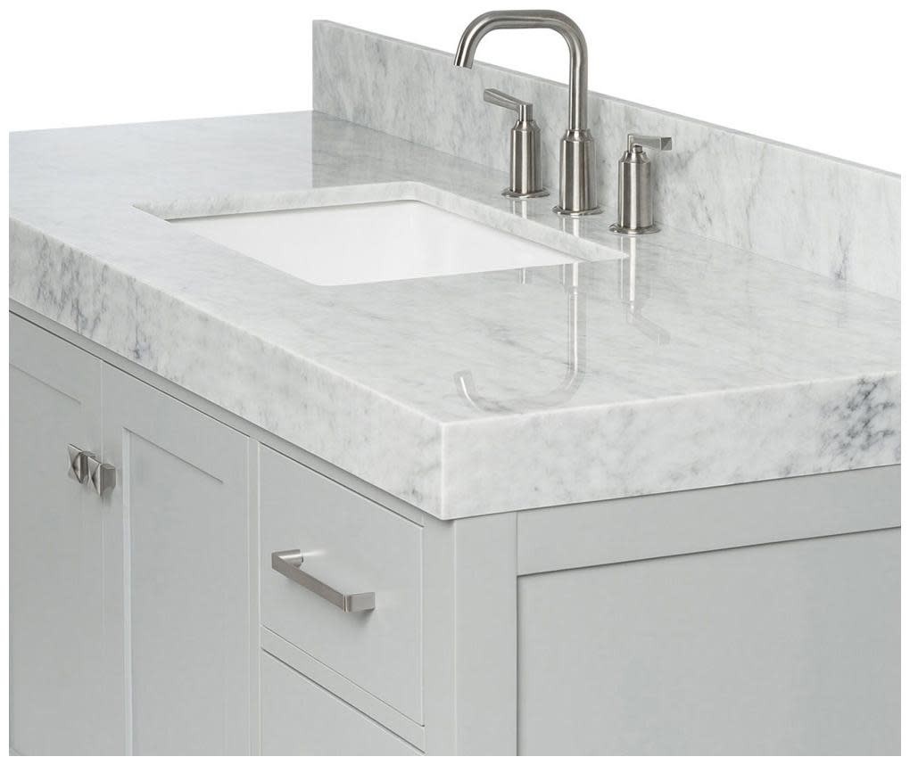 Ariel A054SCW5RVO Cambridge 55″ – Grey / Italian Carrara Marble Top / Brushed
