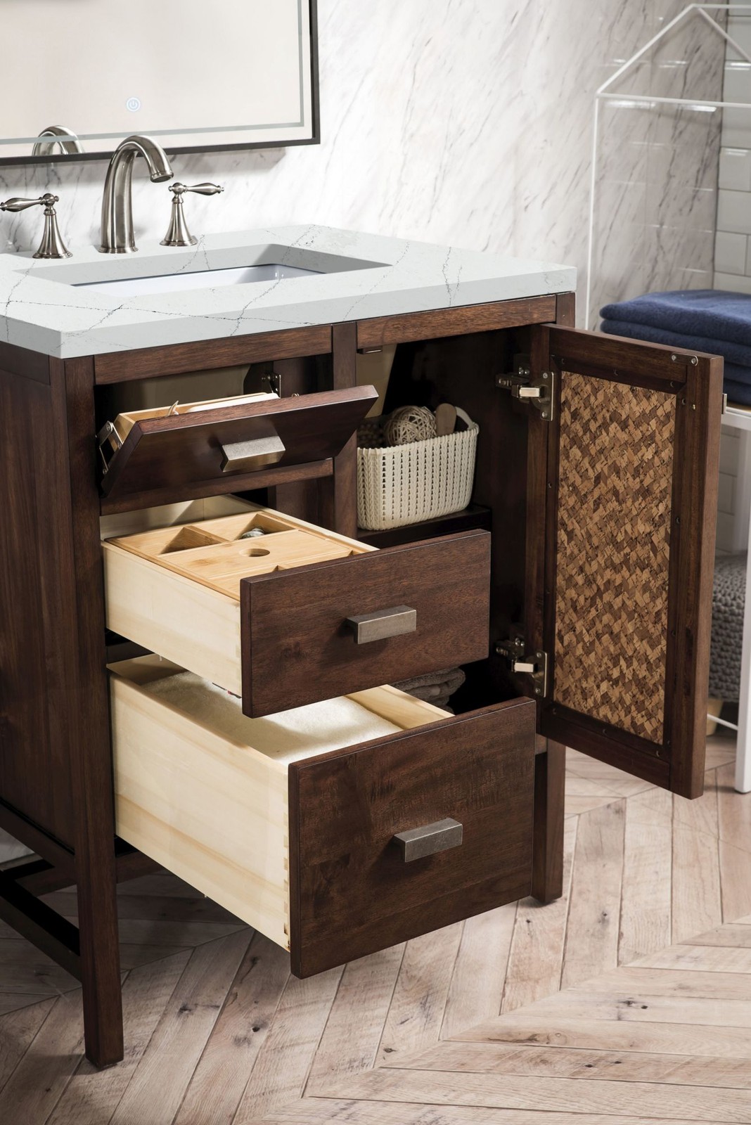 James Martin Vanities E444-V30-3ENC Addison 30″ – Mid Century Acacia