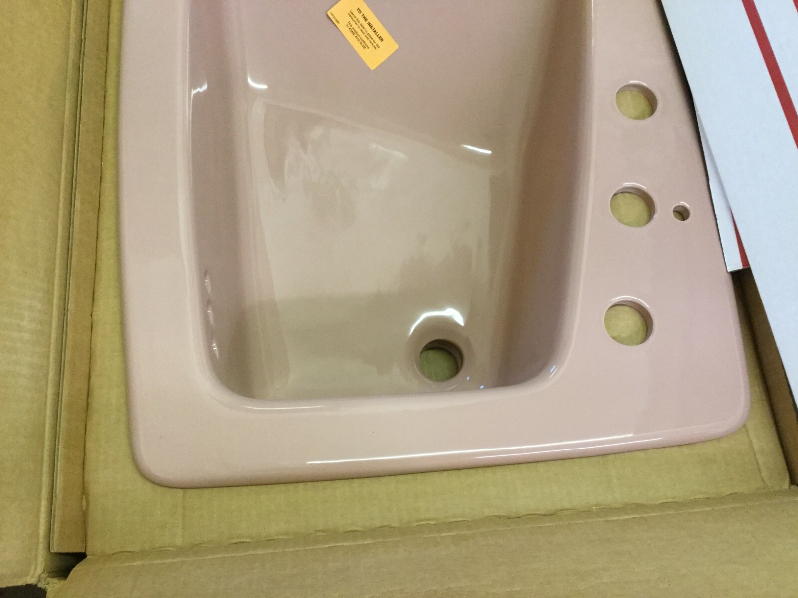 Kohler K-2170-8S-45 Lady Vanity 28″ Bathroom Sink SIDE SPRAY HOLE, WILD ROSE