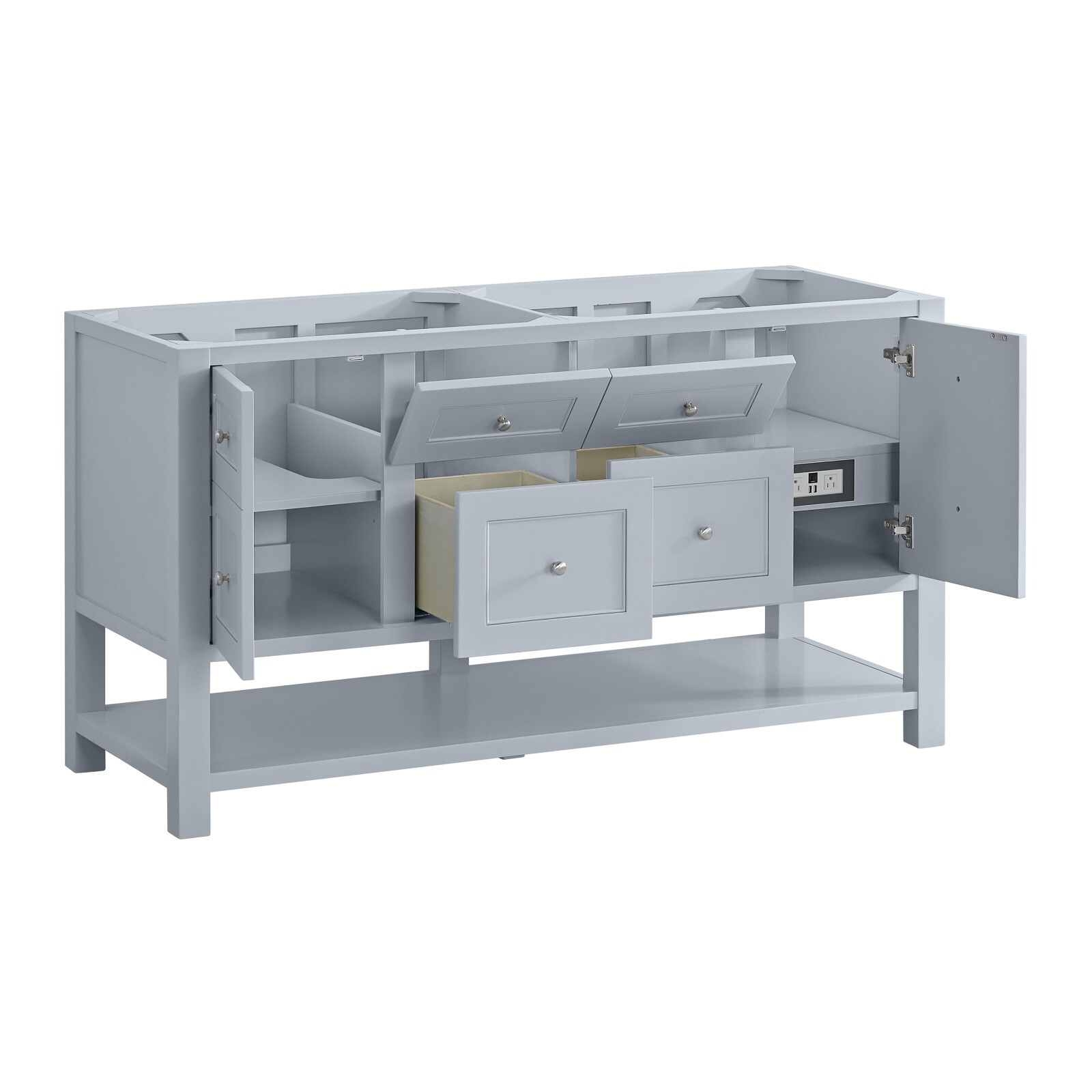 60in James Martin Breckenridge 330-V60D-SRB Double Vanity, Serenity Blue