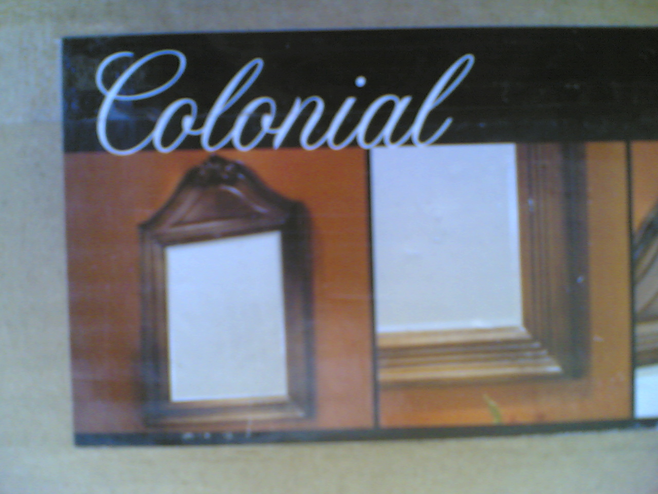 NIB: Medium Decorative Colonial-Design Bathroom Vanity or Hallway Mirror (22×35)