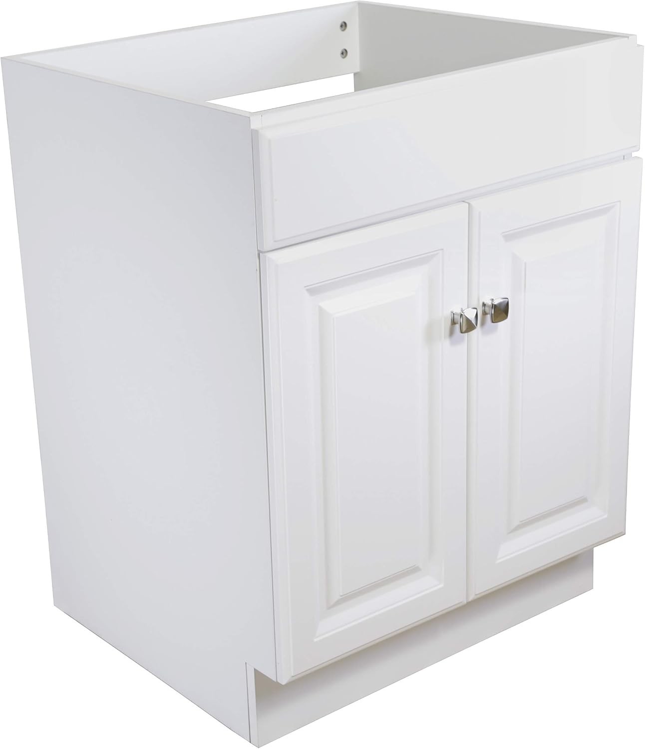 Stylish Wyndham 2-Door Bathroom Vanity Cabinet – Easy Assembly, White Finish