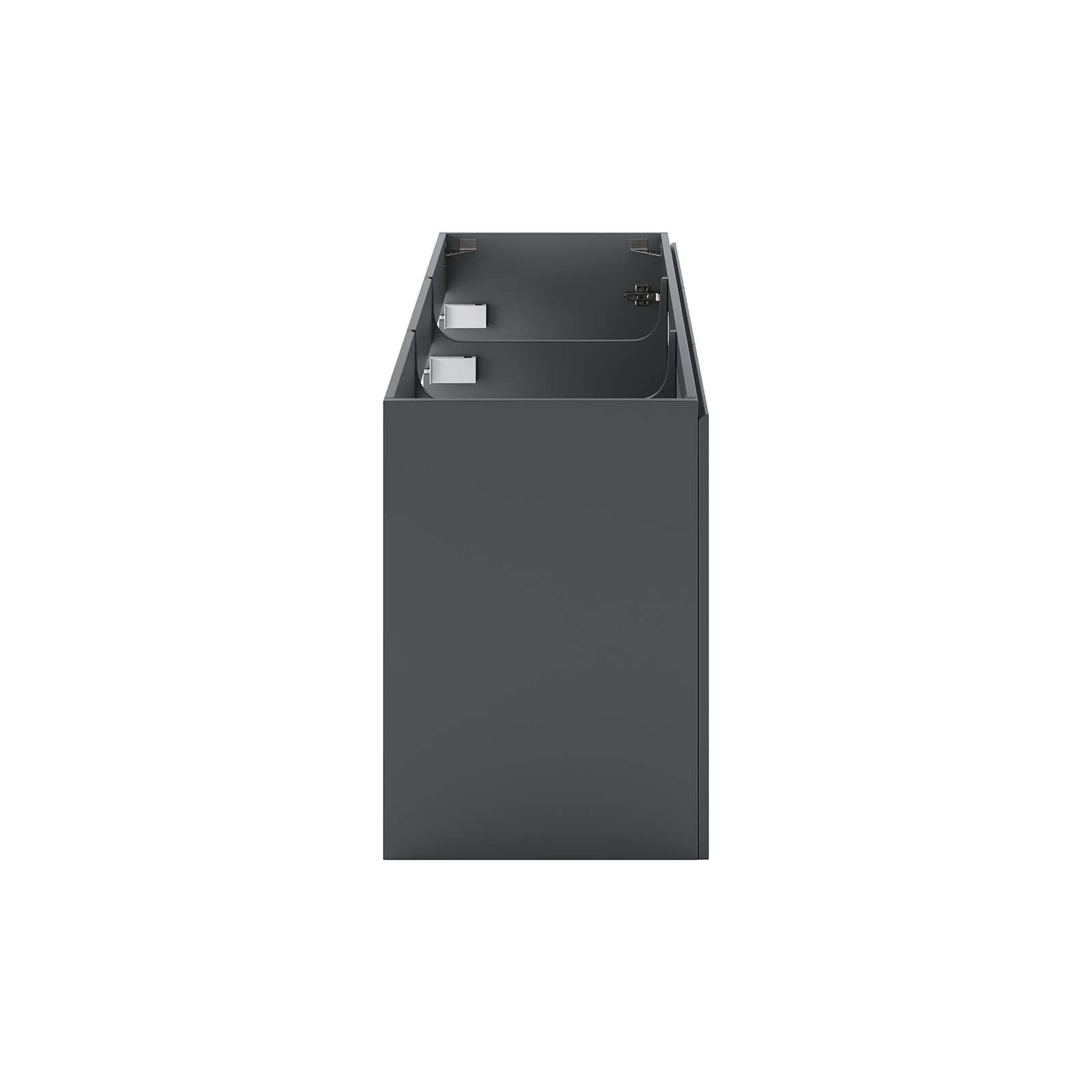 Modway Vitality 48″ Wall-Mount Bathroom Vanity in Gray