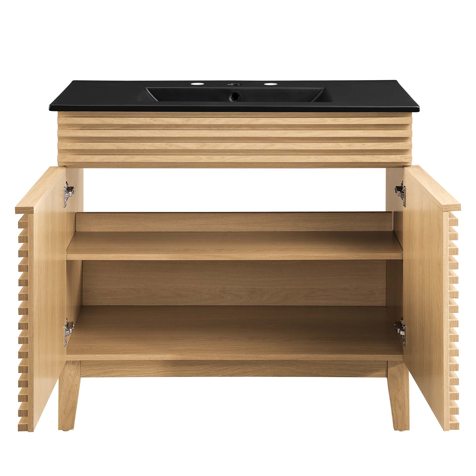 Modway Render 36″ Bathroom Vanity in Oak Black