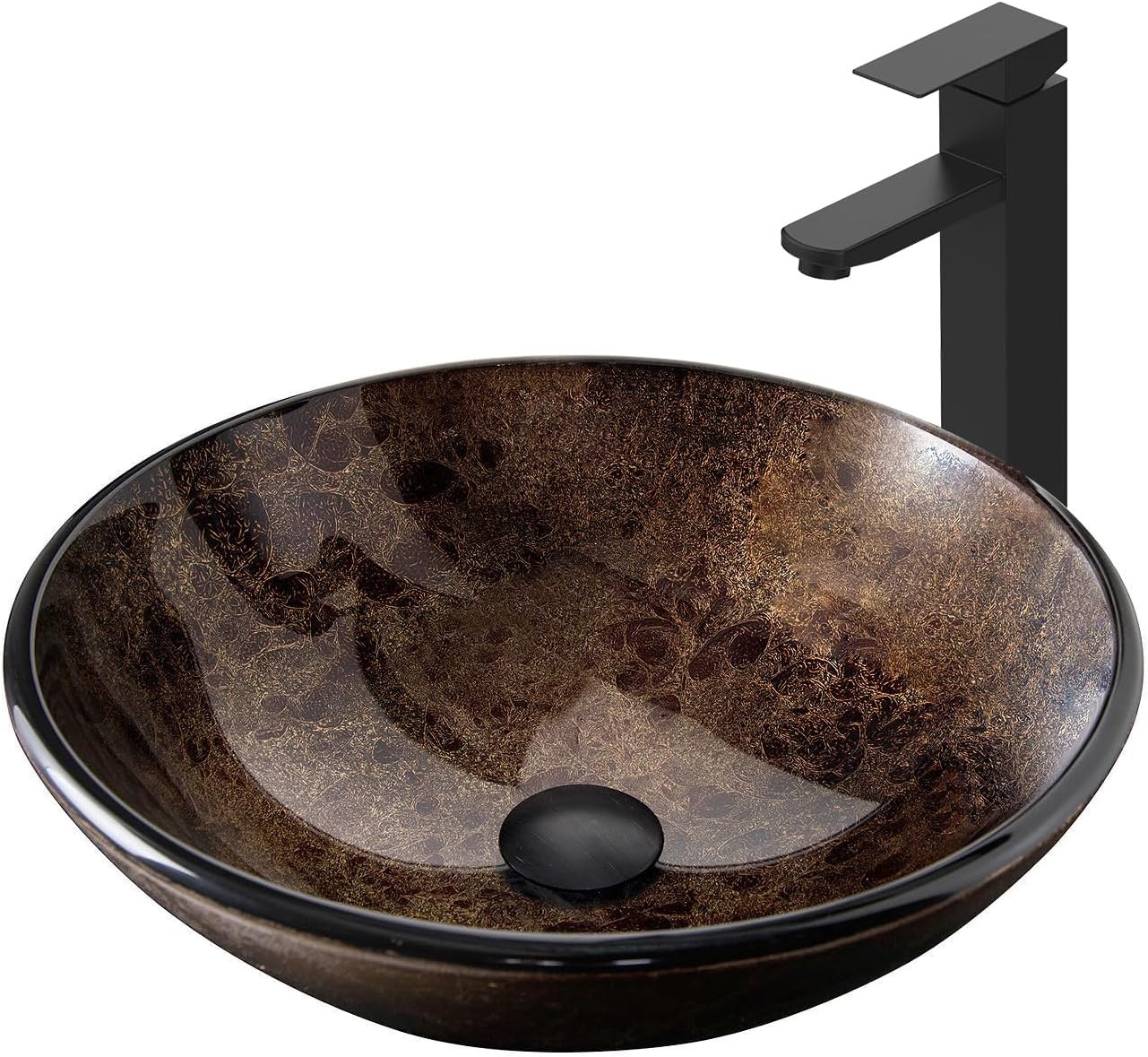 32 Inch Bathroom Vanity with Sink, Traditional Freestanding Black Bathroom Vanit