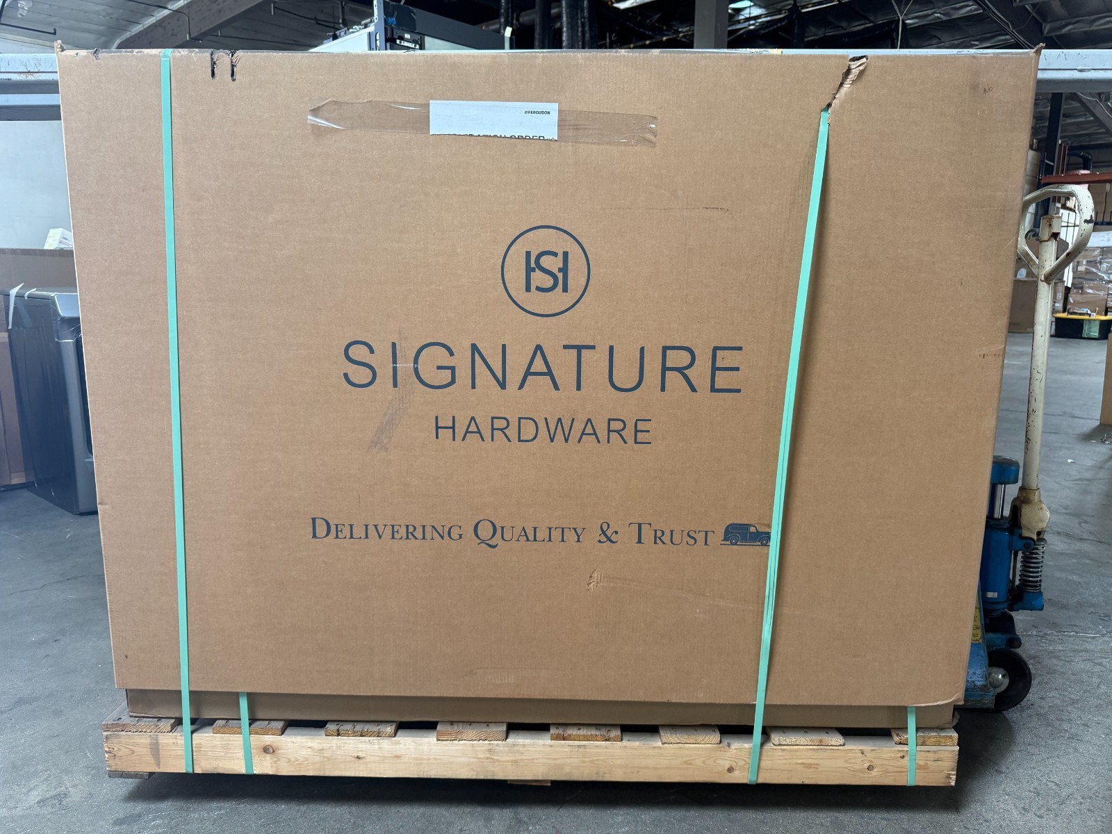 Signature Hardware SH483636 Robertson 60″ Double Vanity – New in Box