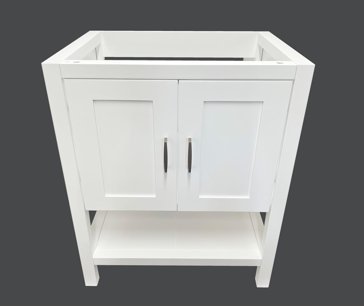 36″ White Shaker Single-Sink Bathroom Vanity Base Cabinet – Modern Design